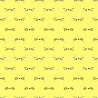 flat cat nose vector isolated on yellow background