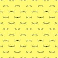 flat cat nose vector isolated on yellow background