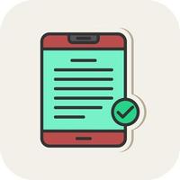 Digital Contract Vector Icon Design