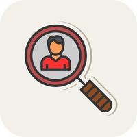 Employee Search Vector Icon Design