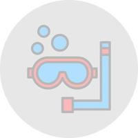 diseño de icono de vector de snorkel