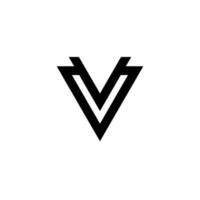 v resumen minimalista logo diseño vector