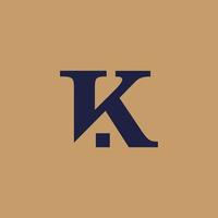 k casa real inmuebles minimalista logo diseño vector