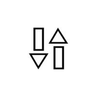 arrow up and down sign symbol. vector illustration on white background