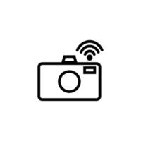 camera sign symbol, vector illustration on white background