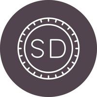Sudán marcar código vector icono