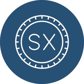 Sint Maarten Dial code Vector Icon