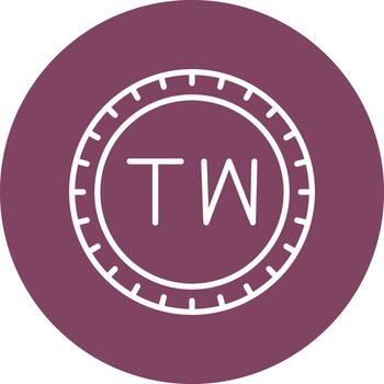 Taiwán marcar código vector icono