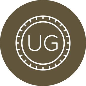 Uganda Dial code Vector Icon