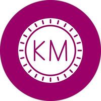 comoras marcar código vector icono