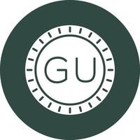 Guam Dial code Vector Icon