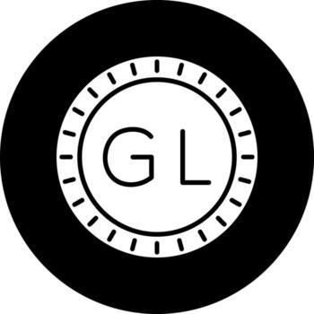 Groenlandia marcar código vector icono