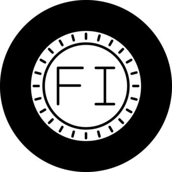 Finlandia marcar código vector icono