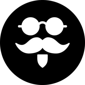 icono de vector de bigote