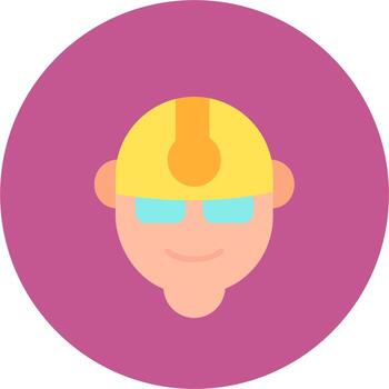 icono de vector de trabajador