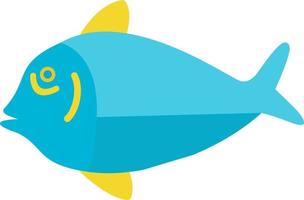 Blue Tang Fish Vector Icon