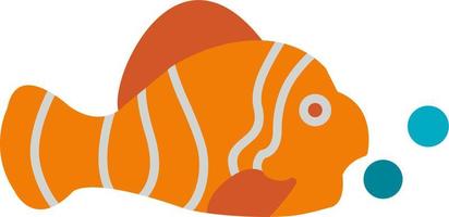 Clown Fish Vector Icon