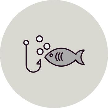 icono de vector de anzuelo