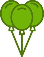 icono de vector de globos