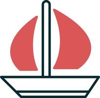 Sail boat Vector Icon