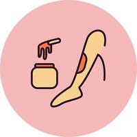 Waxing Vector Icon