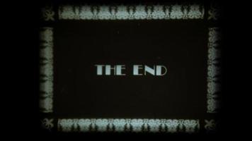 Silent Movie Frame The End video
