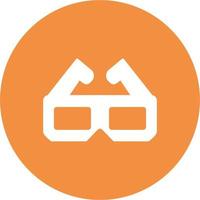 icono de vector de gafas 3d