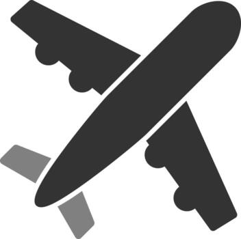 icono de vector de avión