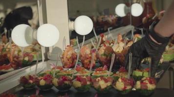 Food appetizer for party with friends video