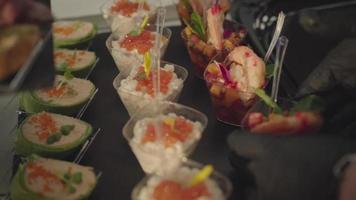 Food appetizer for party with friends video