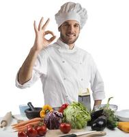 Cuisine of expert chef photo