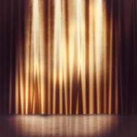 Stage gold background photo