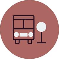 Bus Station Vector Icon