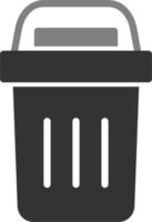 icono de vector de papelera de reciclaje