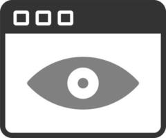 Web Visiblity Vector Icon