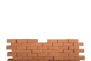 Isolated brick wall photo