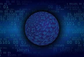 Modern World Map Holograph on Technology Background vector