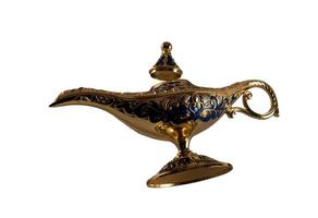 Magic genie lamp from the tale of aladdin photo