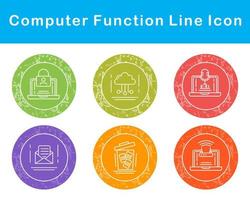 Computer Function Vector Icon Set