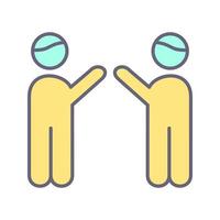 Waving to people Unique Vector Icon