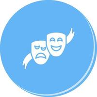 icono de vector de máscaras de teatro