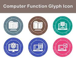 Computer Function Vector Icon Set