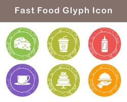 Fast Food Vector Icon Set