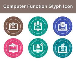 Computer Function Vector Icon Set