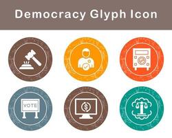 Democracy Vector Icon Set