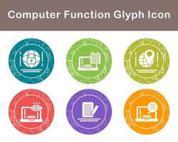 Computer Function Vector Icon Set