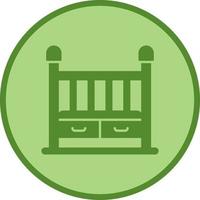 Baby Crib Vector Icon