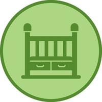 Baby Crib Vector Icon