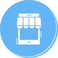 icono de vector de tienda online