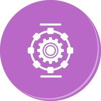 icono de vector de proceso automatizado